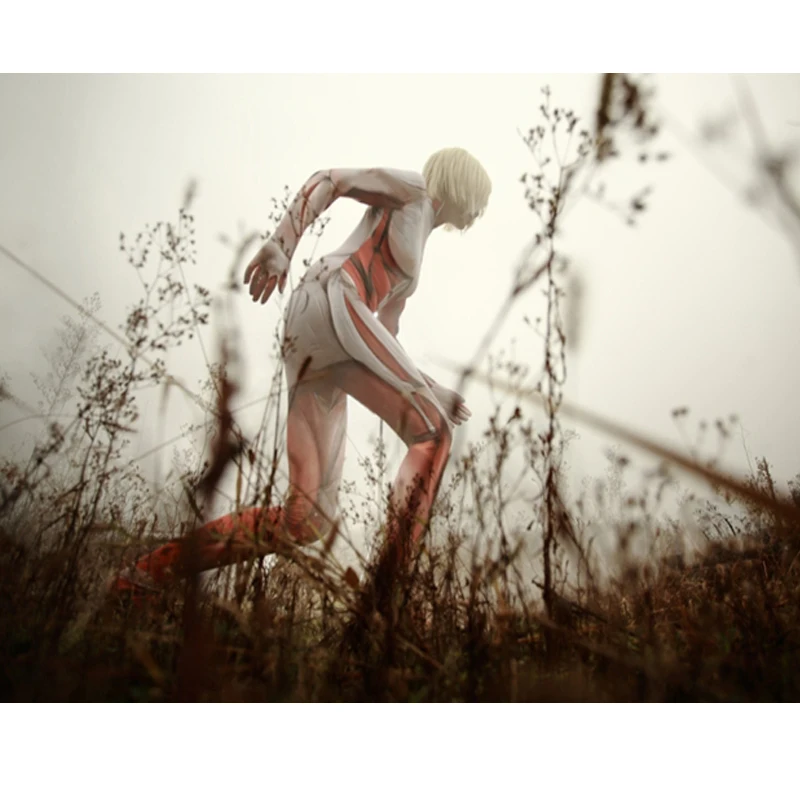 

Movie Coser-5 High Quality Spandex Annie Leonhart The Female Gigantic Titan Cosplay Zentai Costume