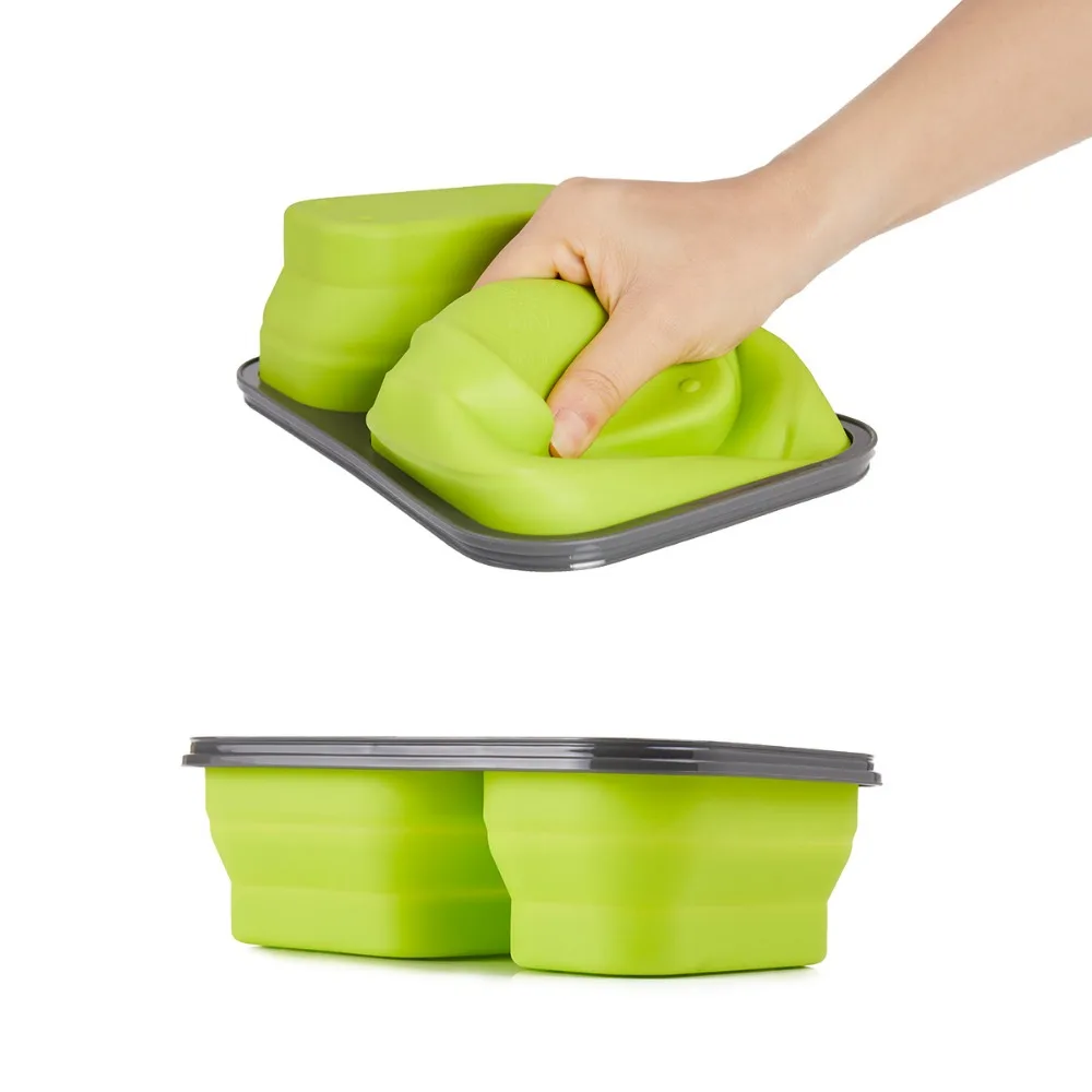 Naturehike Силиконовый складной ящик Bento Портативный Ланч бокс для еды столовая