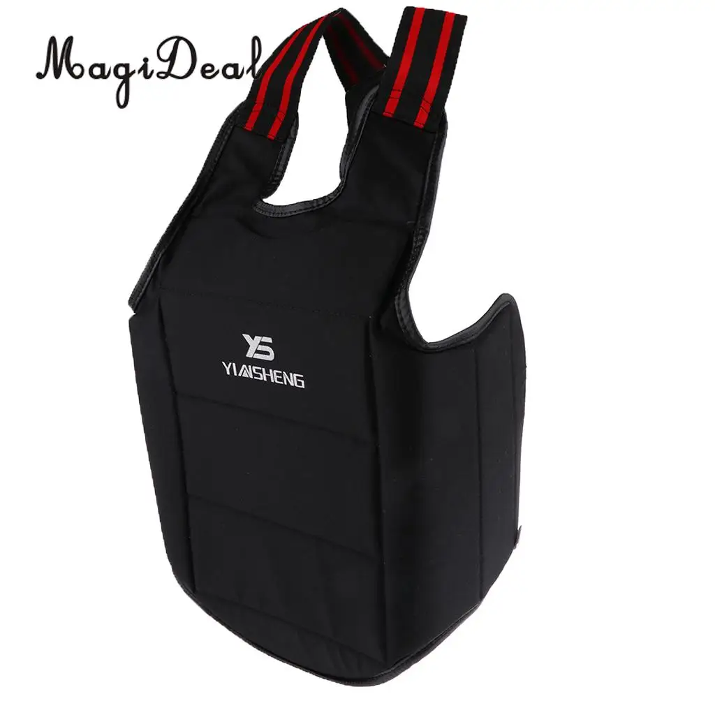 MagiDeal Unisex Karate Chest Guard Taekwondo Martial Art Chest Body Protector for Boxing Sanda Training Application S/M/L/XS/XL