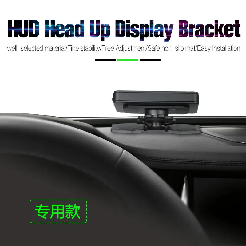 Car HUD Head Up Display Bracket Phone Holder Flexible 360 degree Rotation Holder- Work for HUD Mobile Phone GPS Navigator E-Dog