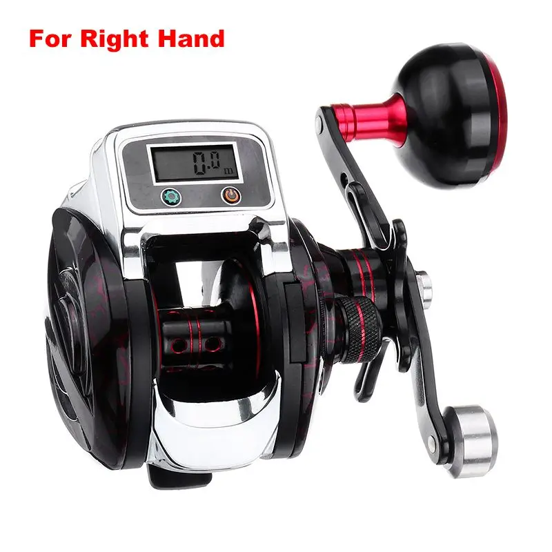 Digital Display 14+ 1 Bearings Waterproof 6.3:1 Left / Right Hand Baitcasting Fishing Reel High Speed Fishing Reel Brake System