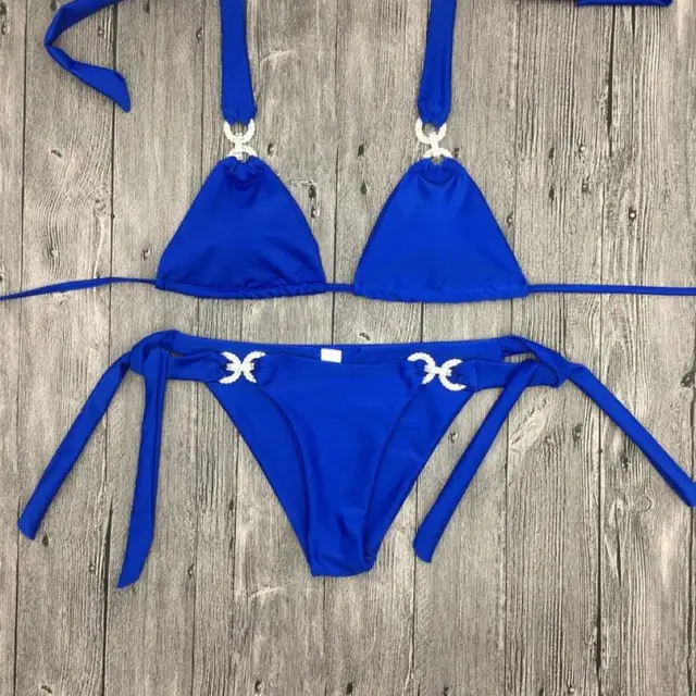 2018 Bikini Diamond Swimsuit Crystal Women Swimwear nude bikinis