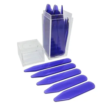 SHANH ZUN Purple Plastic Collar Bones stiffeners to Keep Your Collars Straight 30 pcs shanh zun personalized customize engraved stainless steel metal collar bones shirt tabs stiffeners inserts golden gift for men