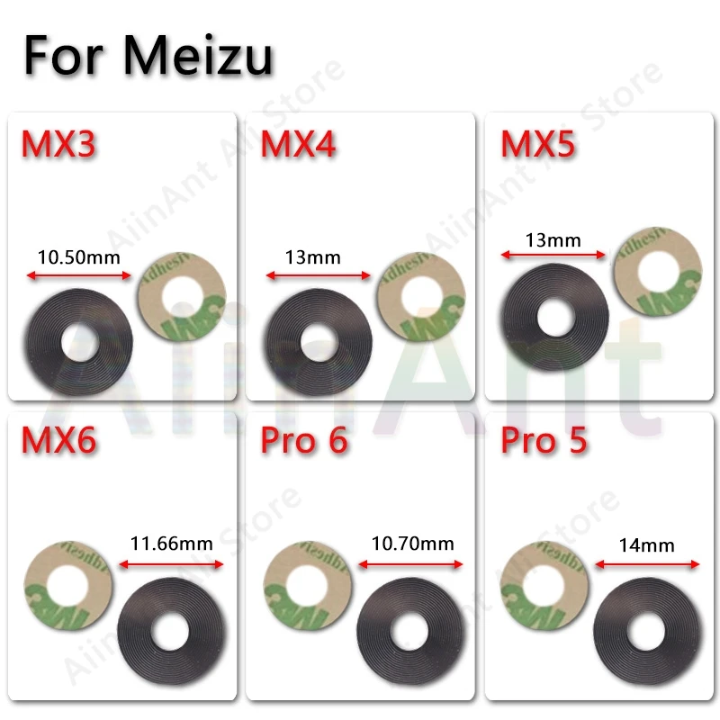 

Original Camera Glass For Meizu MX MX4 MX5 MX6 Pro 6 5 4 3 Rear Back Camera Lens Glass + Sticker Repair Parts