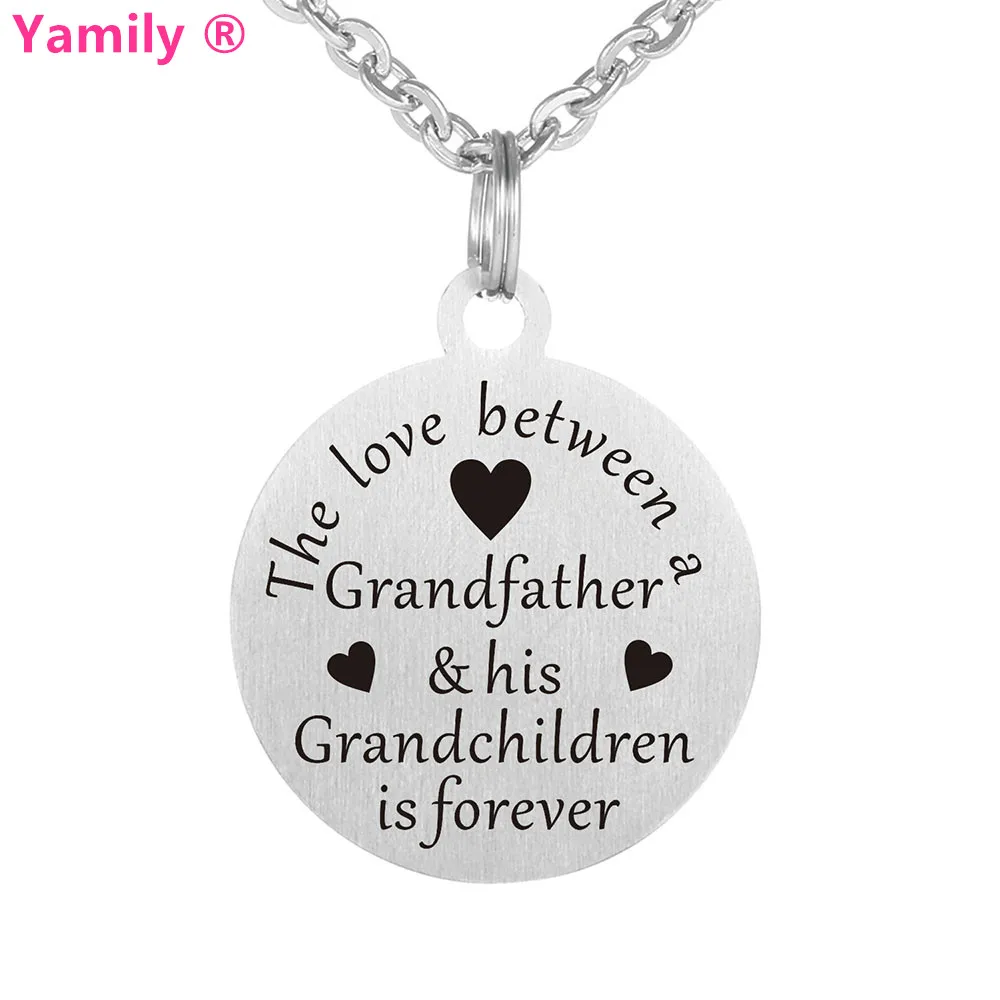 Yamily 10pcs/lot The love Between a Grandfather & His grandchildren is