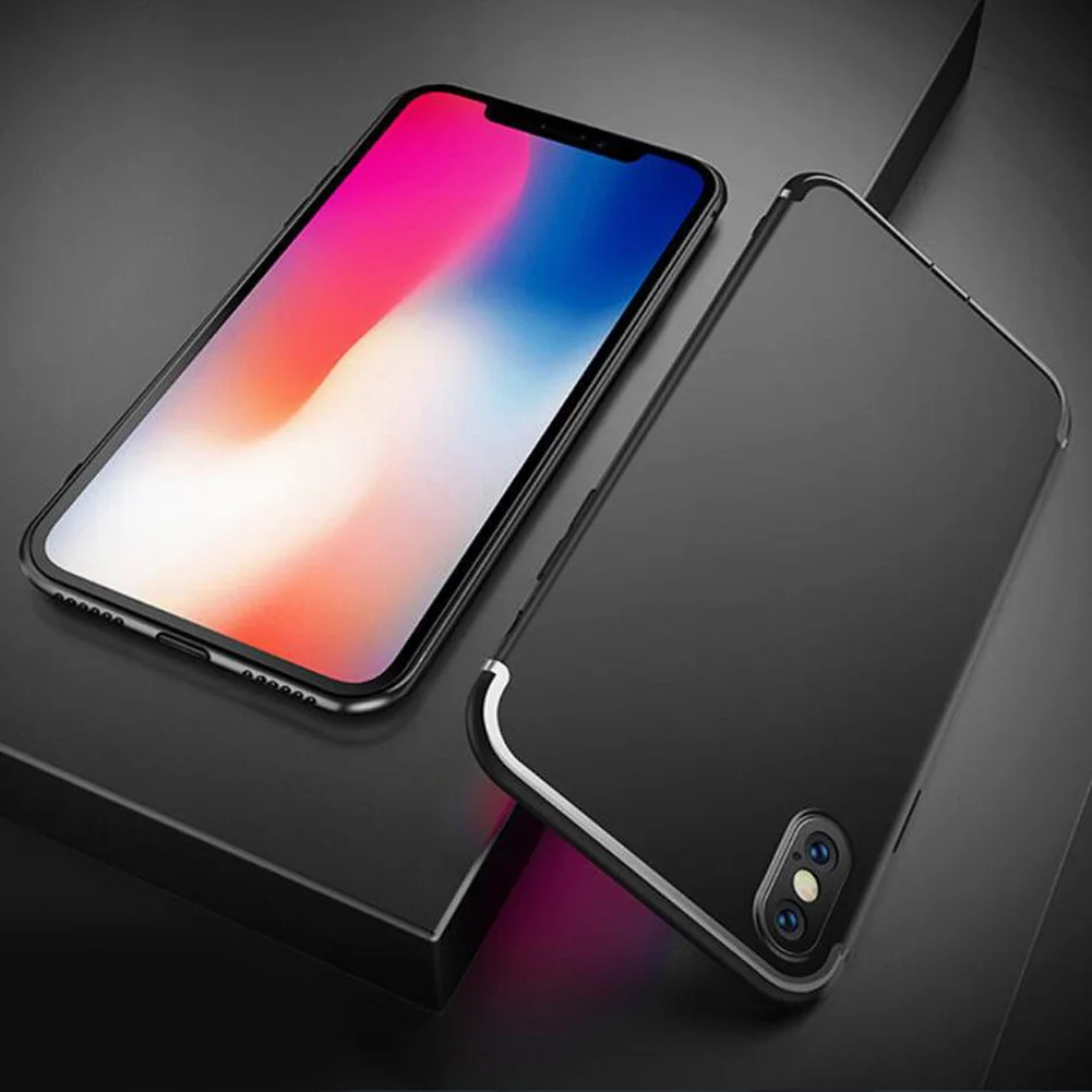 Jetjot Silicone Case For iPhone XS Max Cover 7 8 Plus X XR Ultra Slim Silicone Cover For iPhone Case For iPhone XS/XS Max/XR