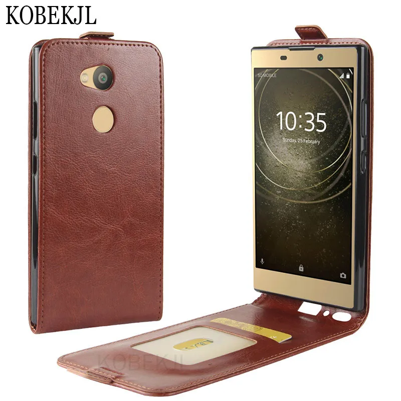 Флип чехол для Sony Xperia L2 задняя крышка 5 дюйма из искусственной кожи L 2 H3311 H3321