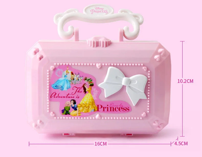 Disney girls snow White Princess makeup toy with box eye shadow safe non-toxic Mini cosmetic set birthday present