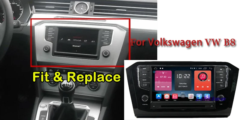 Perfect Liislee For Volkswagen B8 - Stereo Android Radio DVD Player BT Wifi GPS MAP NAV Navigation 1080P System Original NAVI Design 4