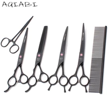 A3006 " левосторонний костюм AQIABI JP 440C кусачки для животных режущие ножницы филировочные ножницы Профессиональные ножницы для собак кошек домашних животных