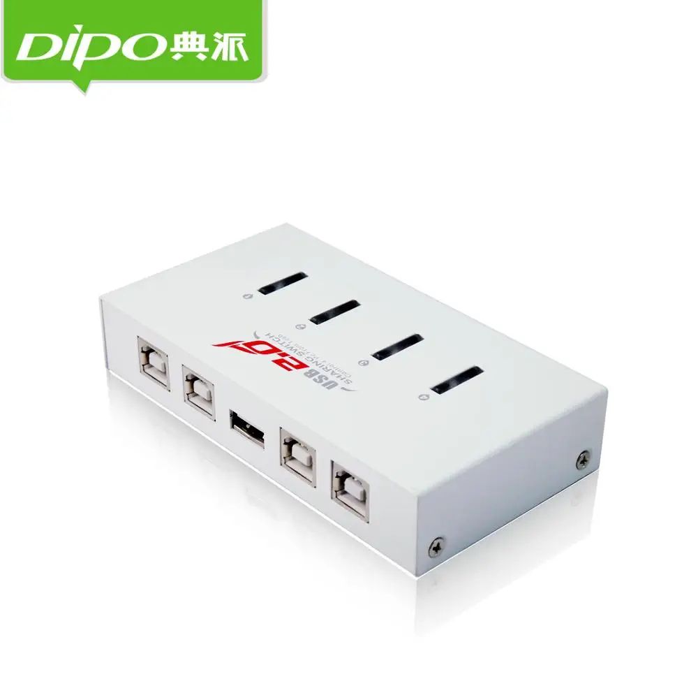 DIPO 4 port usb printer sharing switch 4 input 1 output auto USB2.0