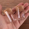 Dia 30mm: 15ml 25ml 30ml 35ml 40ml 50ml 60mlTransparent Glass Test Tube Vials Terrarium with Cork Stopper Glass Container 24pcs 4