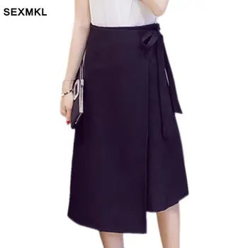 

Womens Long Skirts 2020 Fashion Elastic Elegant Sexy High Waist Skirt Black Office Lady Formal Red Pencil Skirts Plus Size S-5XL