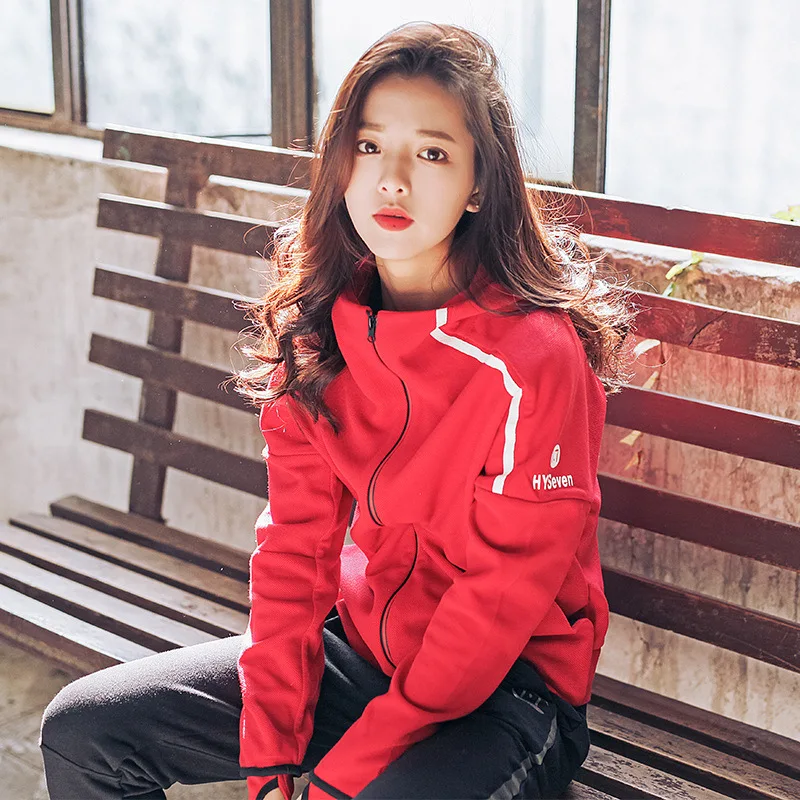 2017 High Quality Korean Style Women Tracksuits Sets Casual Zipper