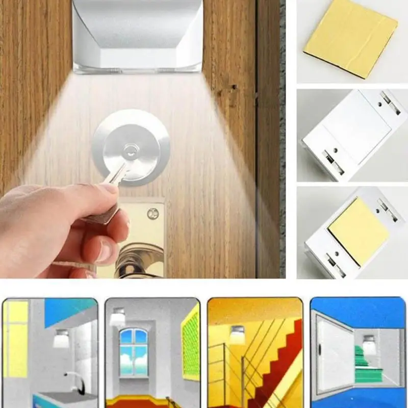 

4LED infrared door lock sensor lights cabinet lights human body sensor lights High sensitivity infrared sensor Light