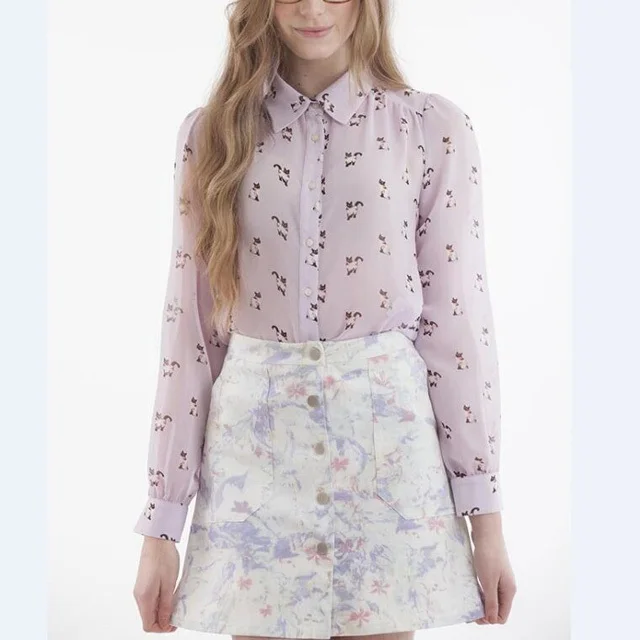 Fashion font b Women b font Sweet font b Blouse b font Nice Spring Office Lady