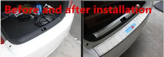 14-18 for TOYOTA yarisl rear guard plate special trunk decoration strip