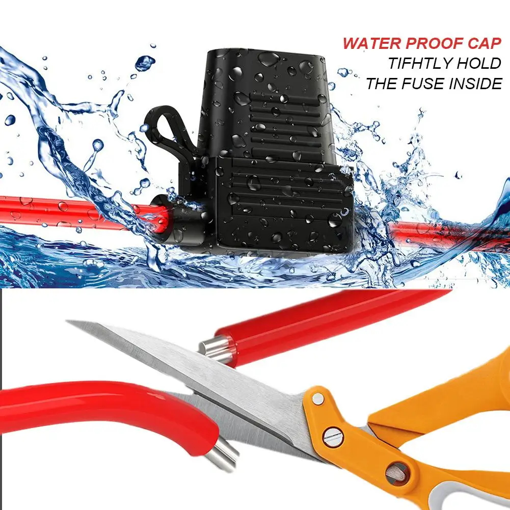Adicionar-um-circuito da Torneira Fio à Prova Pacote Carro Fuse Holder Heavy Duty d' Água - Ato Adaptador 16 Bitola 15amp Lâmina Automotivo Fusível 10 Atc 8 Duty Fio À Prova D' Água ATO