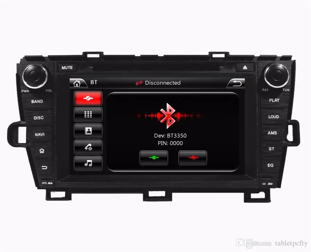 Excellent 8" Car DVD player with GPS(optional),audio Radio stereo,BT/TV,car multimedia headunit for TOYOTA PRIUS 2009 2010 2011 2012 2013 3