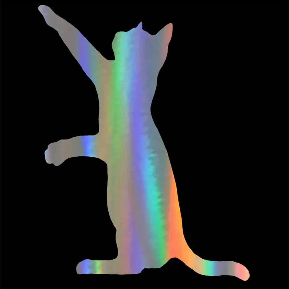 11.214.5CM Funny Animal Cat Car Sticker Classic Car Cover Scratch Fashion Decals Sticker On Car For Ford Audi BMW Toyota VW (3)