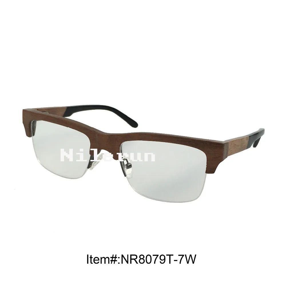 

high quality walnut wood optical glasses