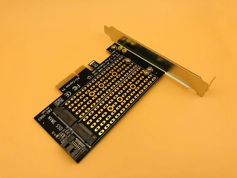 M.2 NVMe SSD PCIE X4 к адаптер NGFF M ключ B двойной Интерфейс карты Поддержка PCI Express 3,0 2230 2242 2260 2280 Размеры M2 SSD