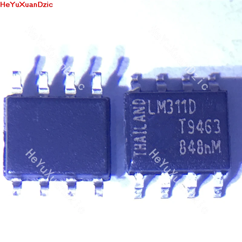 

HeYuXuanDzic 10Pcs/Lot LM311D LM311 311 SOP-8 Single Channler Low power voltage comparator New Original Product