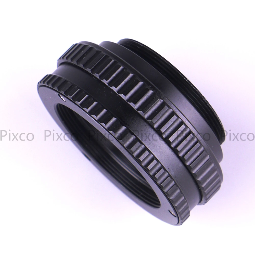 

ADPLO M42 Lens Adjustable Focusing Helicoid Macro Tube (22-42mm)/(10-13.5mm) M42/C Mount Lens to for Fuji FX Camera