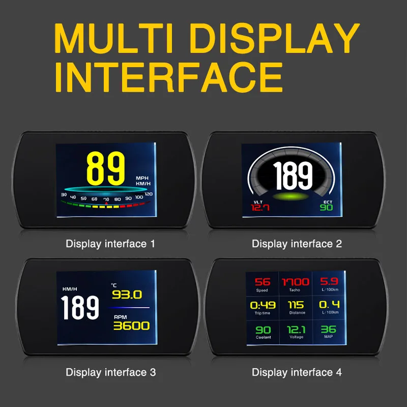 OBD Multi Function HUD Head Up Display Unit - Model P12 