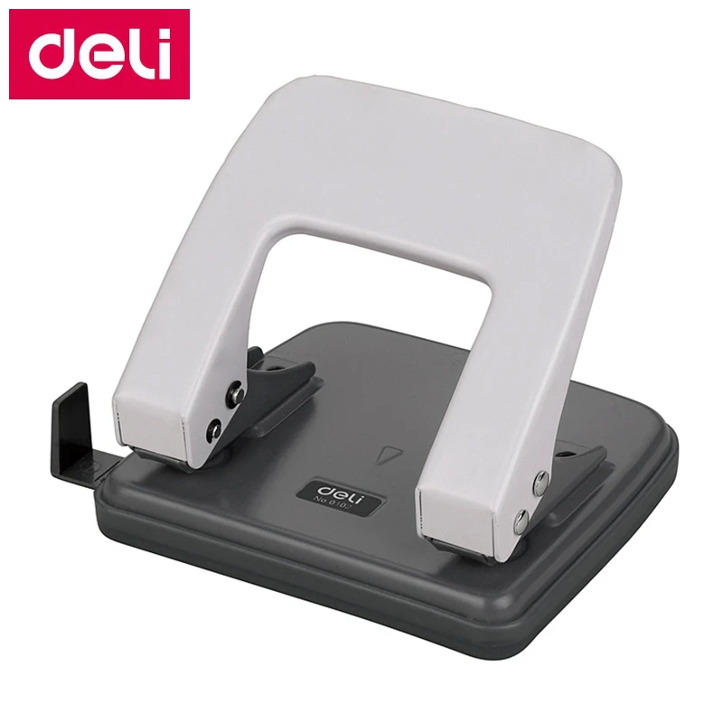 

Deli 0102 Office Desk 6mm Hole Punch Binding Hole Punch Two Holes Distance 80mm Punch Papers Capacity 20 Sheets 80g