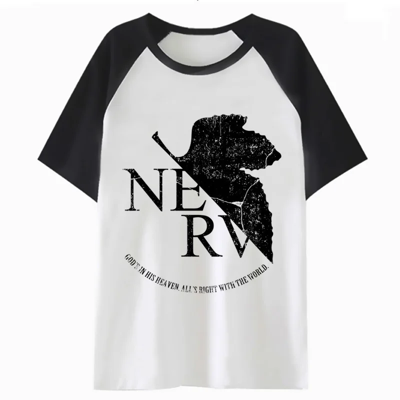 

evangelion NERV t shirt harajuku men for t-shirt top male hop funny hip streetwear tee clothing tshirt F4271