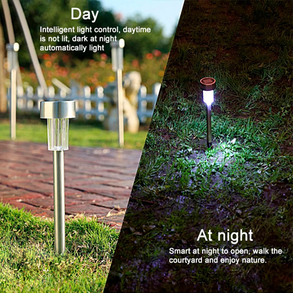 Solar Pathway Lights Outdoor, LED Solar Garden Lights Waterproof Auto On/off Solar Landscape Lights for Lawn Patio Yard