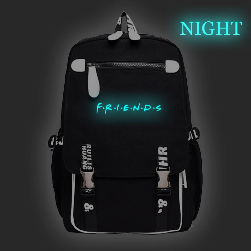 

Letter Prints Luminous Laptop Backpack Children School Backpacks Teenage Travel Bagpack Mochilas Para Mujer Morrales Para Hombre
