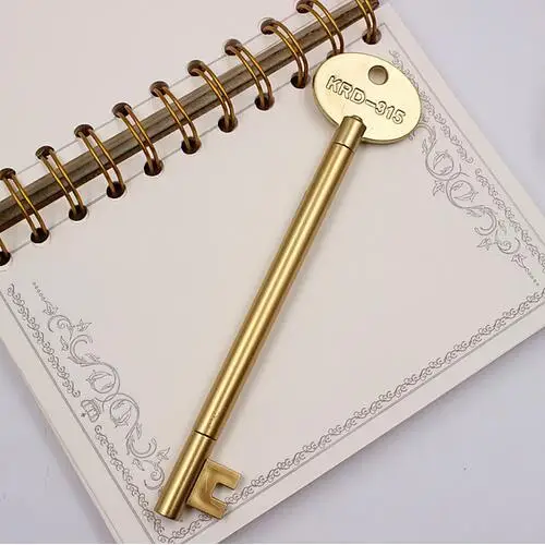 0,38 мм креативный золотой ключ гелевая ручка металлическая текстура милые кавайные индивидуальные ручки для детей благородный предмет школьные принадлежности - Цвет: 05