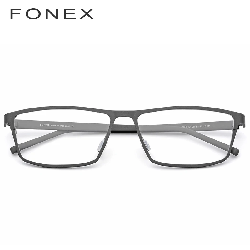 FONEX чистый Титан оправа для очков очки по рецепту Для мужчин квадратный