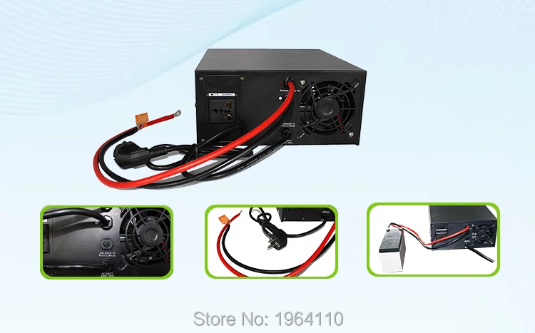 Power Inverter Home Inverter System 85-275VAC Input 110V220V230V240VAC Pure Sine Wave Output with 12V24V Battery-F4