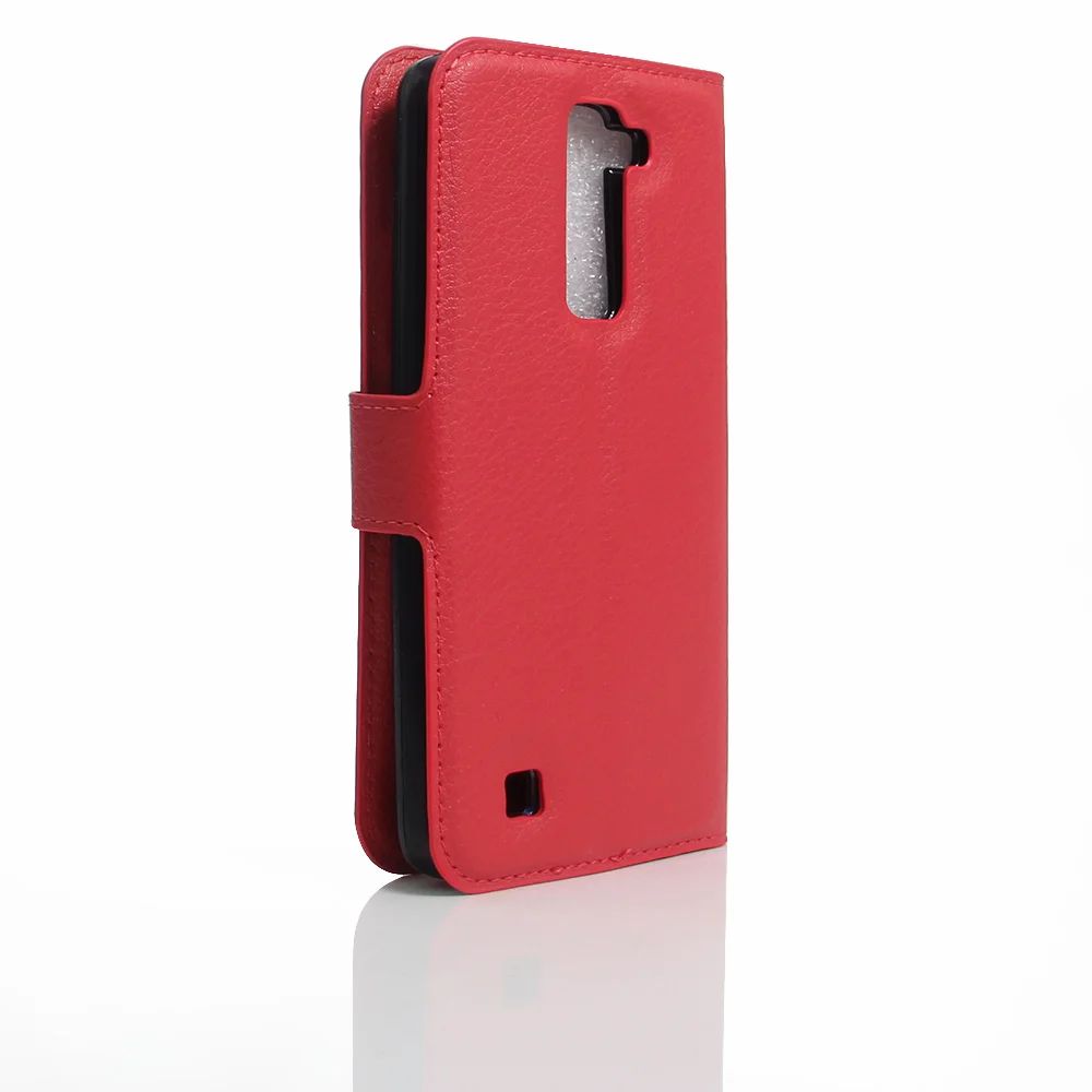 Чехол-кошелек для LG K7 X210 X210DS MS330 Tribute 5 K7 Dual SIM откидной кожаный чехол для LG M1 чехол для телефона Подставка держатель для карт - Цвет: Red