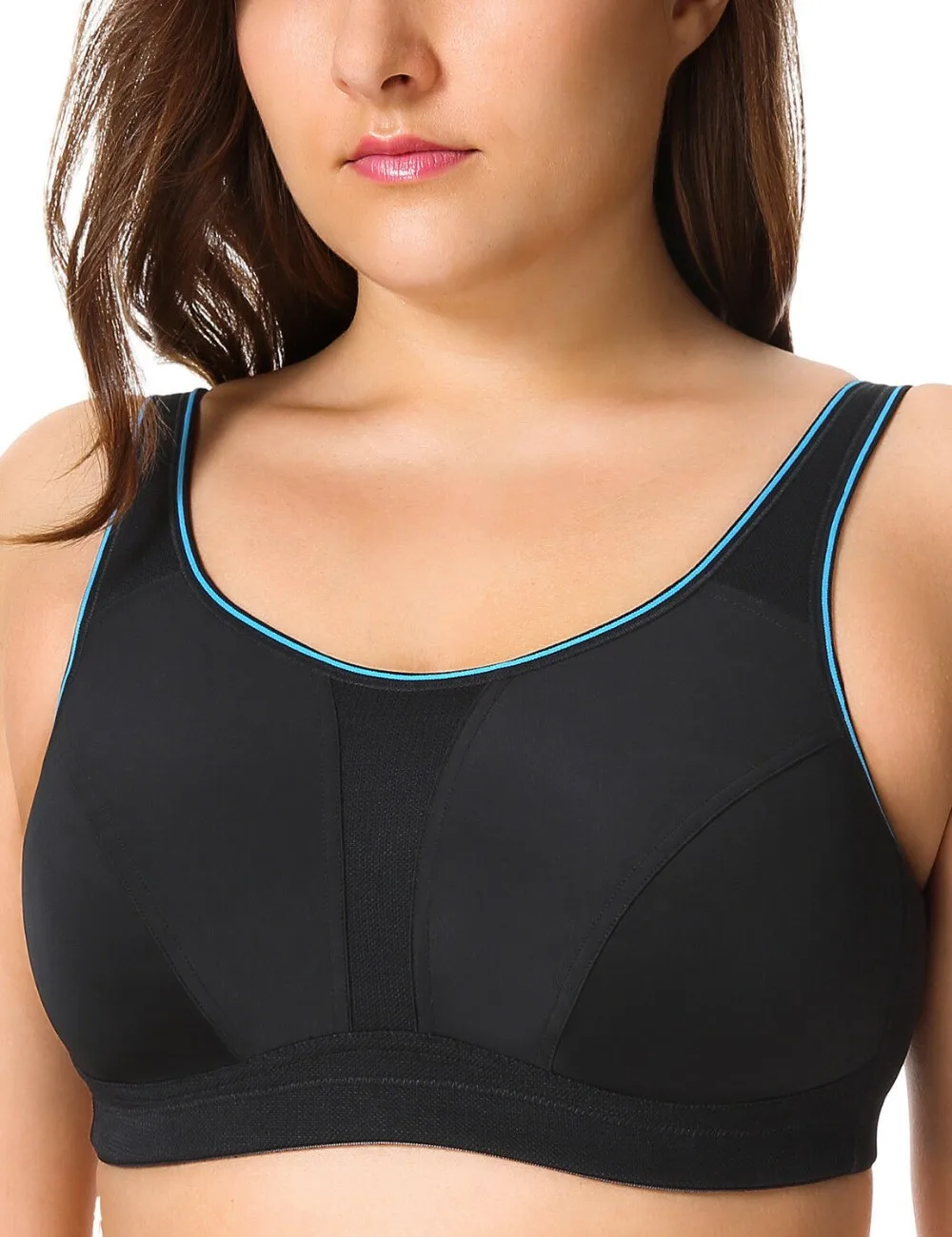 

Women's sports underwear high-elastic jump shockproof full cup bra B C D DD