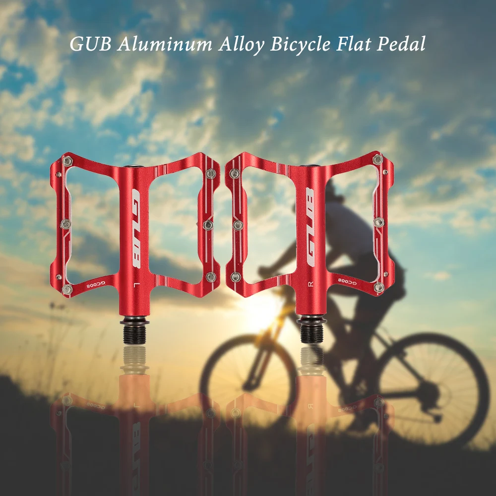 Алюминиевый сплав Велоспорт плоская педаль Велосипедный спорт MTB Горный велосипедные педали Платформа для ног для велосипед BMX велосипед