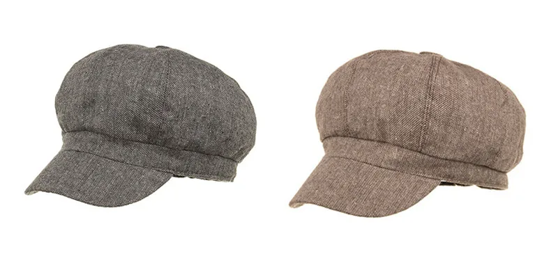 SILOQIN Женская кепка Новая Стильная хлопковая ткань кепка газетчика Mujer Gorras Planas простая восьмиугольная шляпа бренды Sombrero плоская кепка