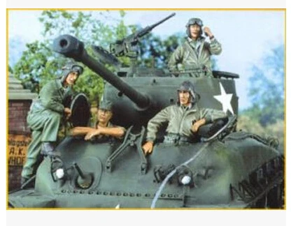 Resin Kits 1 35 Scale The M4 M26 tank soldiers not include the tank Resin Model
