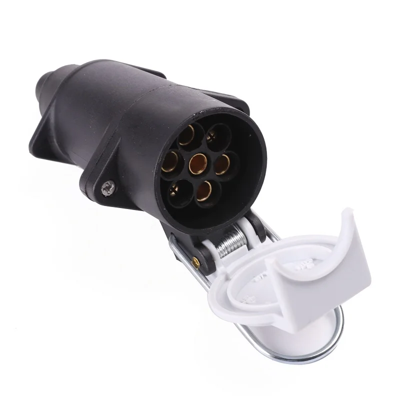 7 Pin RV Wiring Connector Towbar Towing S Type Caravan Adapter 7 Way