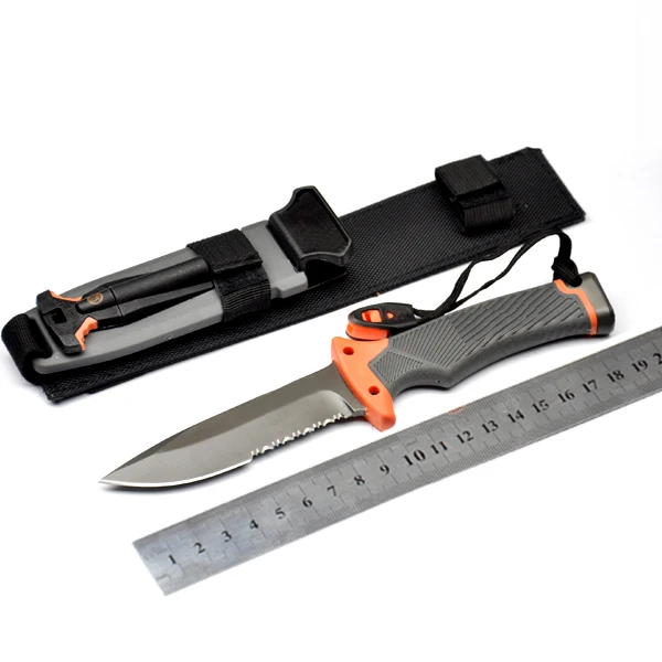 

Brand Tactical Fixed Knives Fixed blade Knife 9Cr17 steel Hunting knife Rubber Handle Tactical Bowie EDC Knife