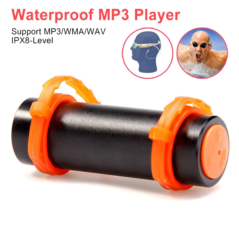 IPX8 водонепроницаемый MP3-плеер 4 ГБ/8 Гб музыкальный плеер для плавания и дайвинга подводный спортивный MP3-плеер наушники для плавания IPX8 водонепроницаемый MP3-плеер 4 ГБ/8 Гб музыкальный плеер для плавания и дайвинга подводный спортивный MP3-плеер наушники для плавания