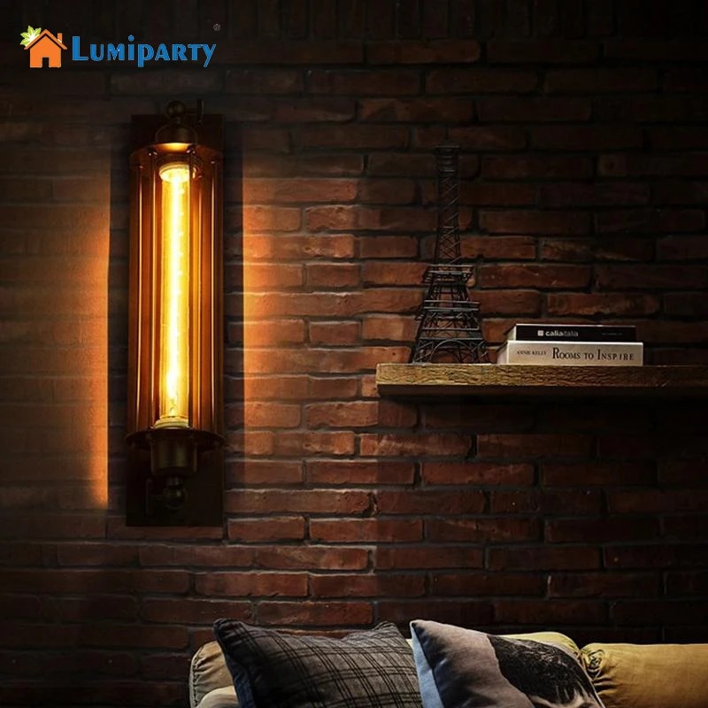 

LumiParty E27 Bedside Wall Fixture Home Decoration Lighting Loft Vintage Wall Lamps American Industrial Wall Light Edison Light