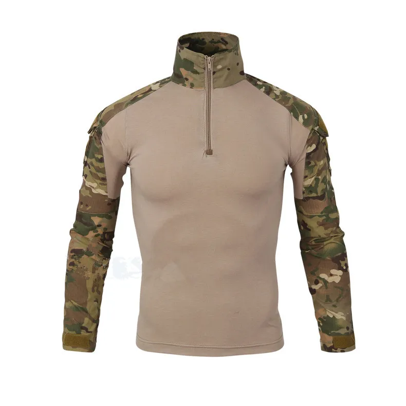 

Tactical Military Uniform Airsoft Camouflage Combat-Proven Shirts Rapid Assault Long Sleeve Shirt Battle Strike