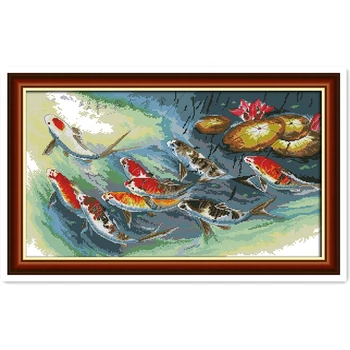 

Surplus Year After Year (10) Chinese Counted Cross Stitch Patterns Kit Home Decor joy sunday cross stitch Embroidery Cross Sets