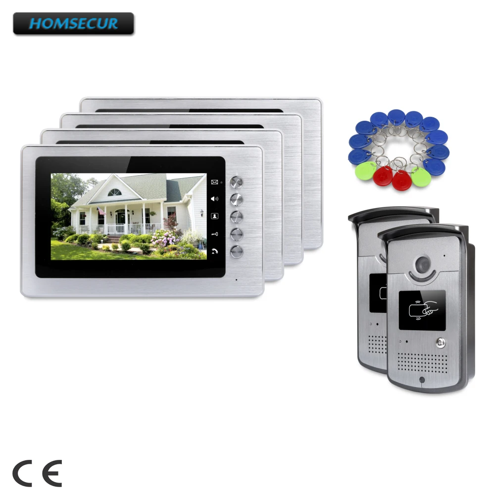 

HOMSECUR 7" Video Door Intercom System with Mute Mode for Home Security for House/ Flat : XC001+XM705