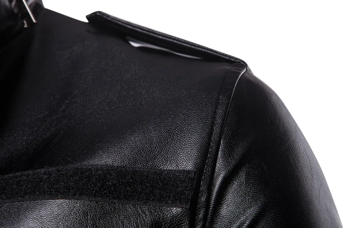 Brand Men's Aowofs2019 Autumn New Long Leather Coat Men's Collar Leather Jacket Four Pocket Motorcycle Leather Jacket B036 Brand Men's Aowofs2019 Autumn New Long Leather Coat Men's Collar Leather Jacket Four Pocket Motorcycle Leather Jacket B036