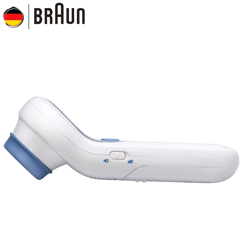 Инфракрасный ЛОБНЫЙ термометр Bruan NTF3000 с цифровым ЖК экраном 3 цветов питание от